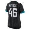 Ross Matiscik Jacksonville Jaguars Nike Women's Game Jersey - Black - Detail View