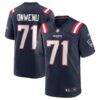 Mike Onwenu New England Patriots Nike Team Game Jersey - Navy - Front View