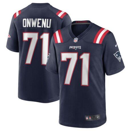 Mike Onwenu New England Patriots Nike Team Game Jersey - Navy - Front View