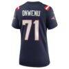 Mike Onwenu New England Patriots Nike Women's Game Jersey - Navy - Detail View