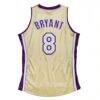 Kobe Bryant Los Angeles Lakers Mitchell & Ness Hall of Fame Class of 2020 #8 Authentic Jersey - Gold - Side View