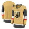 Vegas Golden Knights Fashion7 Women's Home Breakaway Jersey - Gold - Front View