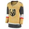 Vegas Golden Knights Fashion7 Women's Home Breakaway Jersey - Gold - Side View