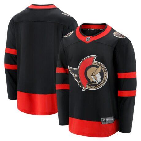 Ottawa Senators Fashion7 Home Breakaway Jersey - Black - Front View