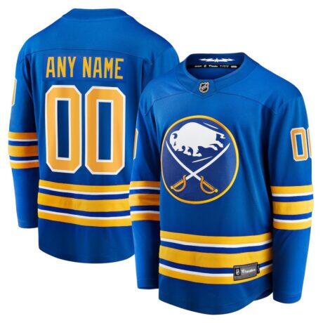 Buffalo Sabres Fanatics Home Breakaway Custom Jersey - - Front View