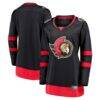 Ottawa Senators Fashion7 Women's Home Breakaway Jersey - Black - Front View