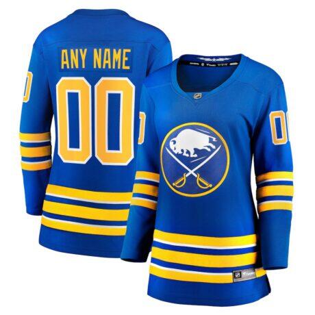 Buffalo Sabres Fanatics Women's Home Breakaway Custom Jersey - - Front View