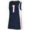 #1 Gonzaga Bulldogs Nike Youth Team Replica Basketball Jersey - Navy - Detail View