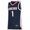 #1 Gonzaga Bulldogs Nike Youth Team Replica Basketball Jersey - Navy - Side View