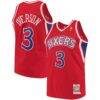 Allen Iverson Philadelphia 76ers Mitchell & Ness 1996/97 Hardwood Classics Authentic Jersey - Red - Front View
