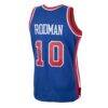 Dennis Rodman Detroit Pistons Mitchell & Ness 1988/89 Hardwood Classics Swingman Jersey - - Detail View