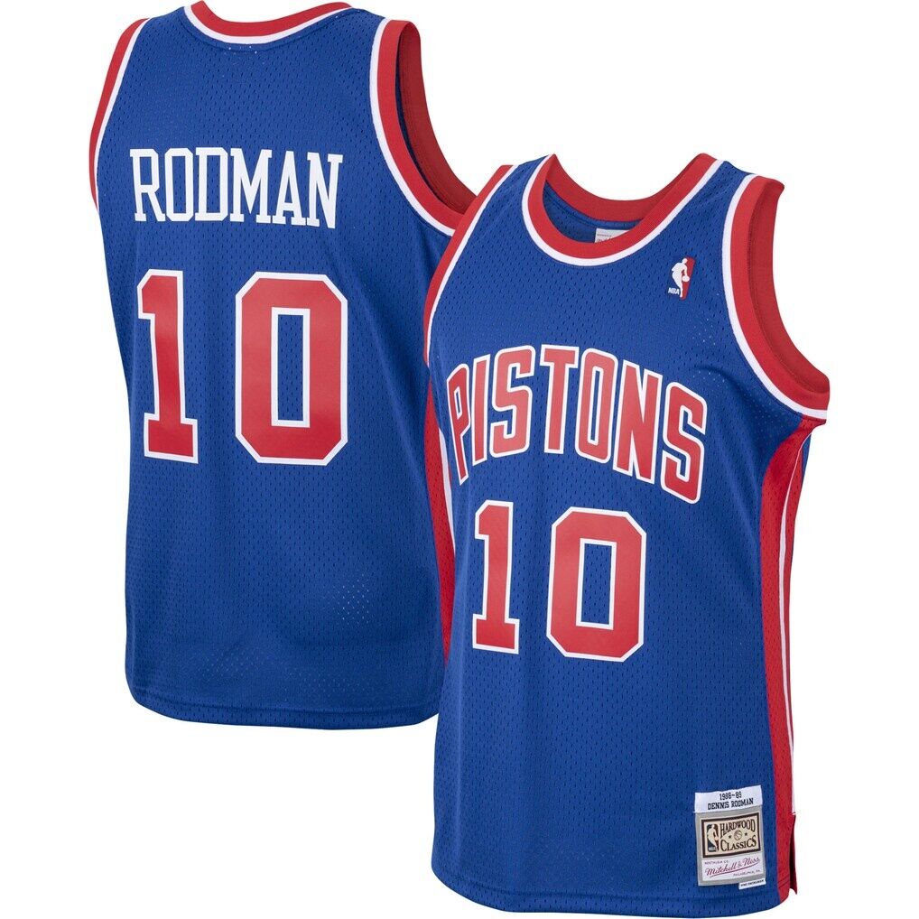 Dennis Rodman Detroit Pistons Mitchell & Ness 1988/89 Hardwood Classics Swingman Jersey - Royal