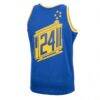 Rick Barry Golden State Warriors Mitchell & Ness 1966/67 Hardwood Classics Swingman Jersey - - Detail View