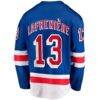 Alexis Lafreniere New York Rangers Fashion7 Home Breakaway Jersey - Blue - Detail View