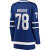 TJ Brodie Toronto Maple Leafs Fashion7 Women's Breakaway Player Jersey - Blue - Detail View