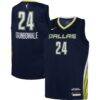 Arike Ogunbowale Dallas Wings Nike Youth 2021 Explorer Edition Victory Player Jersey - Navy - Front View