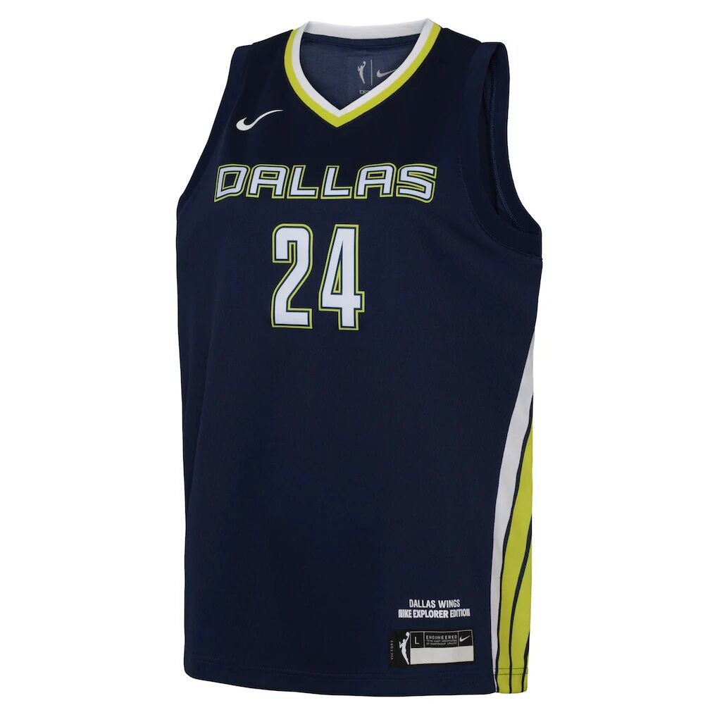 Arike Ogunbowale Dallas Wings Nike Youth 2021 Explorer Edition Victory Player Jersey