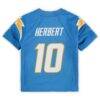 Justin Herbert Los Angeles Chargers Nike Preschool Game Jersey - - Detail View