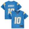 Justin Herbert Los Angeles Chargers Nike Preschool Game Jersey - - Front View