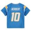 Justin Herbert Los Angeles Chargers Nike Toddler Game Jersey - - Detail View