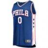 Tyrese Maxey Philadelphia 76ers Fashion7 Fast Replica Jersey Royal - - Back View