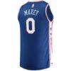 Tyrese Maxey Philadelphia 76ers Fashion7 Fast Replica Jersey Royal - - Detail View