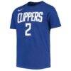 Kawhi Leonard LA Clippers Nike Youth Logo Name & Number Performance T-Shirt - - Back View