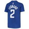 Kawhi Leonard LA Clippers Nike Youth Logo Name & Number Performance T-Shirt - - Side View