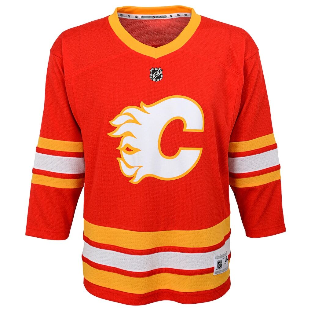 Calgary Flames Youth Home Replica Custom Jersey