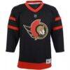 Ottawa Senators Youth Home Replica Custom Jersey - Black - Side View