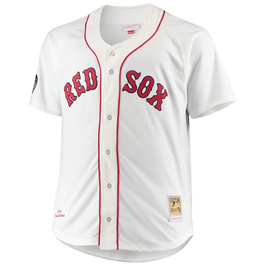 David Ortiz Boston Red Sox Mitchell & Ness Big & Tall Home Authentic Player Jersey