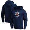 Detroit Tigers Cooperstown Collection Huntington Logo Fitted Pullover Hoodie - Navy - Front View