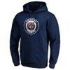 Detroit Tigers Cooperstown Collection Huntington Logo Fitted Pullover Hoodie - Navy - Side View