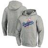 Los Angeles Dodgers Cooperstown Collection Huntington Logo Fitted Pullover Hoodie - - Front View