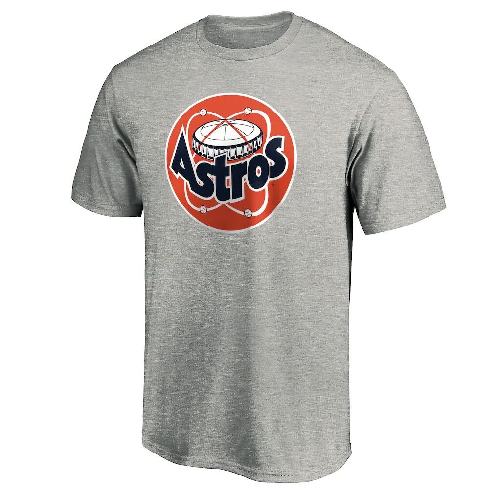 Houston Astros Cooperstown Collection Huntington Logo T-Shirt – Heathered Gray
