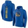 Golden State Warriors Playmaker Personalized Name & Number Pullover Hoodie - - Back View