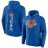 New York Knicks Playmaker Personalized Name & Number Pullover Hoodie - Blue - Back View