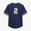 Derek Jeter New York Yankees Mitchell & Ness Big & Tall Batting Practice Replica Player Jersey - Navy - Detail View