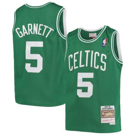 Kevin Garnett Boston Celtics Mitchell & Ness Youth 2007/08 Hardwood Classics Swingman Jersey - - Front View