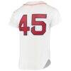 Pedro Martinez Boston Red Sox Mitchell & Ness 1999 Cooperstown Collection Home Authentic Jersey - White - Detail View