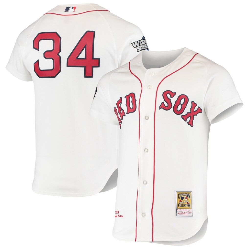David Ortiz Boston Red Sox Mitchell & Ness 2004 Cooperstown Collection Home Authentic Jersey