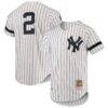 New York Yankees Mitchell & Ness Cooperstown Collection 1996 Authentic Home Jersey - White - Front View