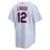 Francisco Lindor New York Mets Nike Home Replica Player Jersey - White - Detail View