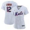 Francisco Lindor New York Mets Nike Women's Home Replica Player Jersey - White - Front View