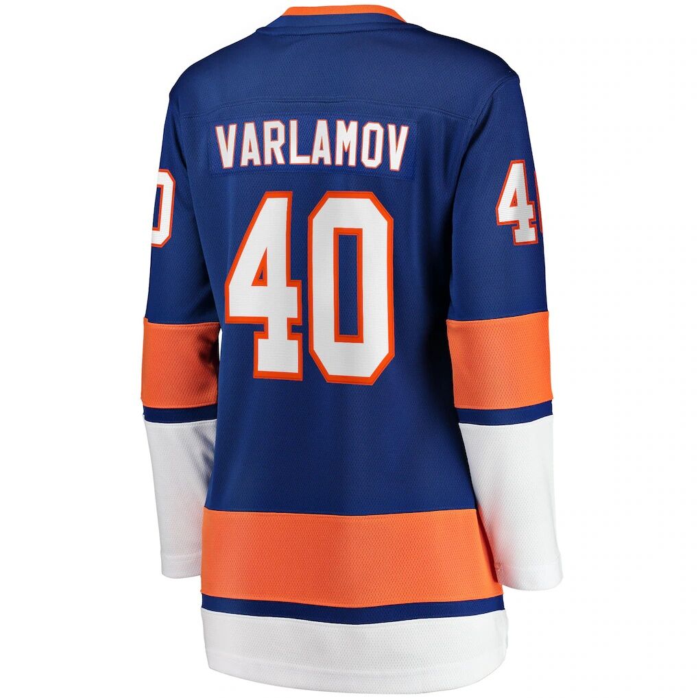 Semyon Varlamov New York Islanders Fashion7 Women's Home Breakaway Jersey - Royal