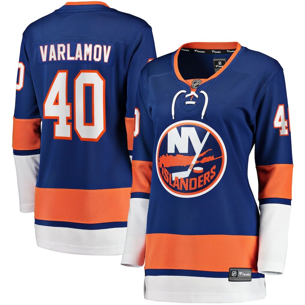 Semyon Varlamov New York Islanders Fashion7 Women's Home Breakaway Jersey - Royal