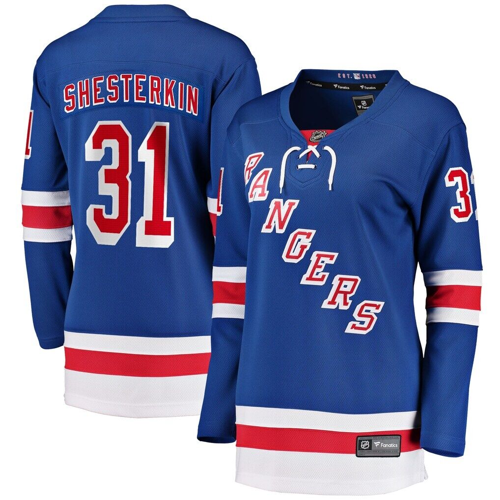 Igor Shesterkin New York Rangers Fashion7 Women's Home Breakaway Jersey