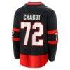 Thomas Chabot Ottawa Senators Fashion7 Home Breakaway Jersey - Black - Detail View
