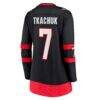 Brady Tkachuk Ottawa Senators Fashion7 Women's Home Breakaway Jersey - Black - Detail View