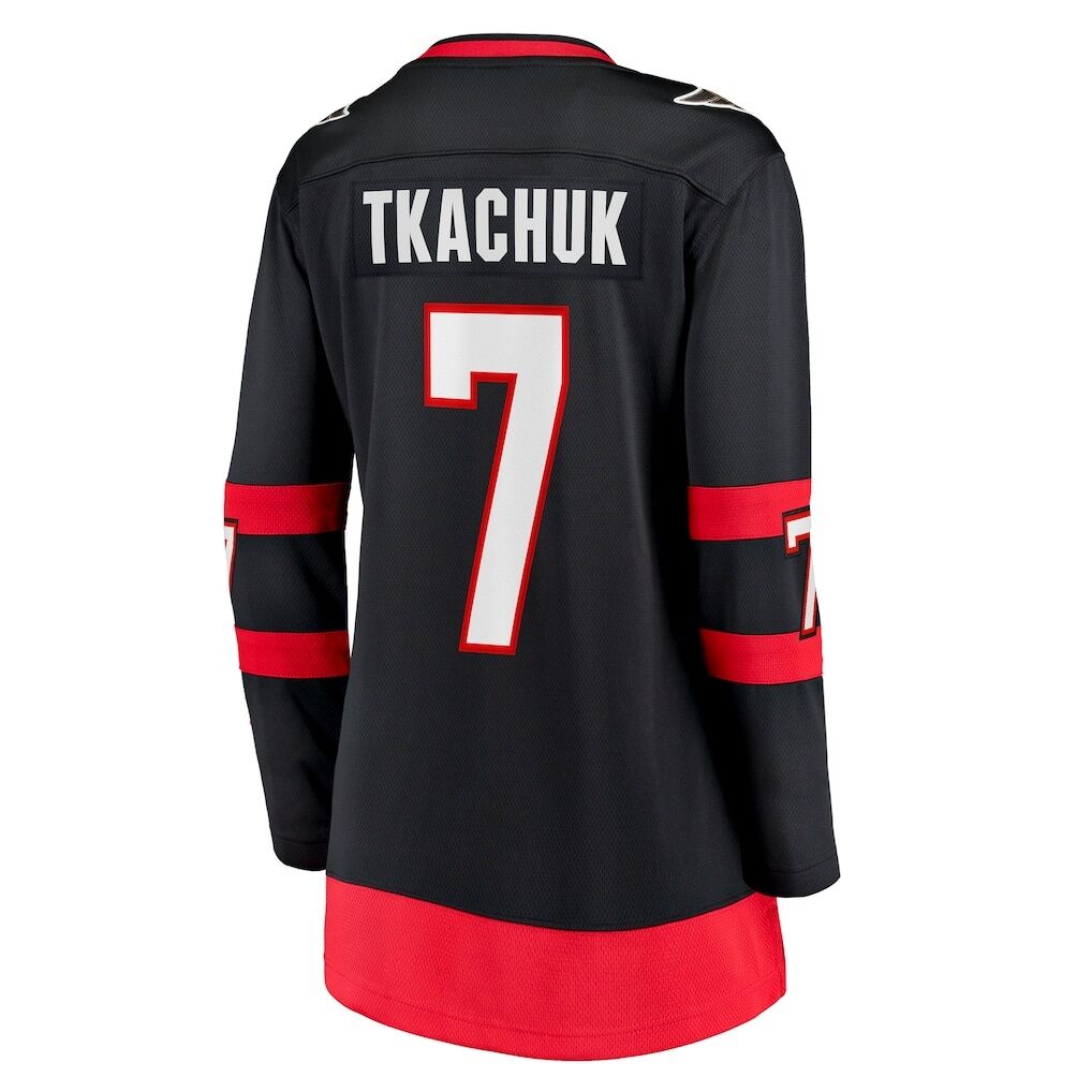 Brady Tkachuk Ottawa Senators Fashion7 Women's Home Breakaway Jersey